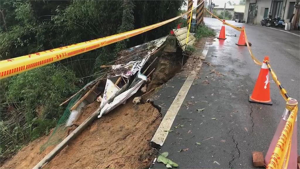連日雨傳災情！新竹山區多路段崩塌、地基下陷