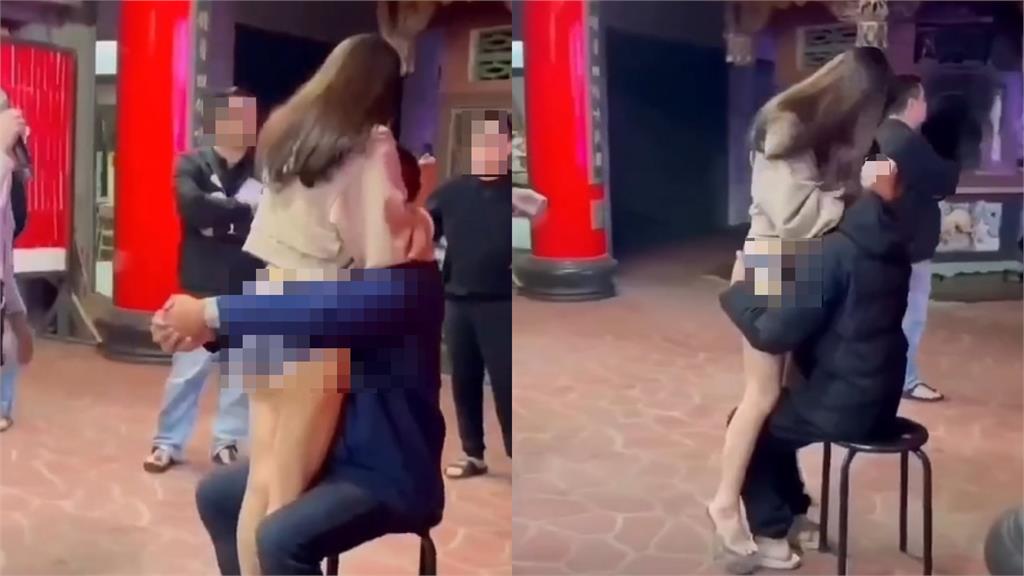 廟會辣妹提供「抱頭刷臉」服務！僅需100元小費　網：下一場辦在哪？