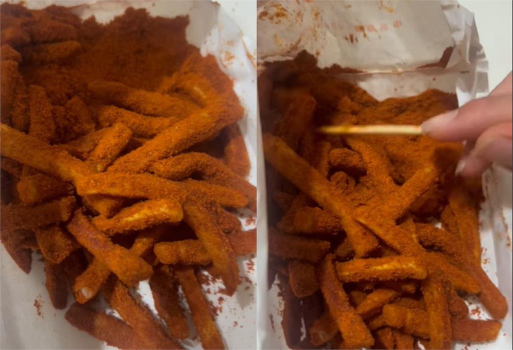 新竹男薯條點大辣!店員豪邁狂撒「整包變紅土」網看傻:真的下重本⋯