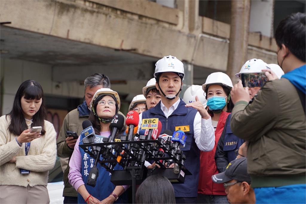 快新聞／再視察慶城街工地灌漿作業　蔣萬安要求持續監測