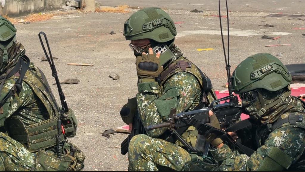 陸勝1號操演Day6　　陸.空兩軍出擊演練奪回陣地