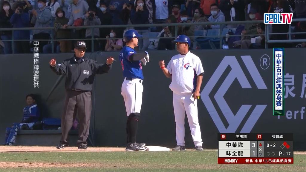 台灣隊熱身賽8連勝　張育成手感火燙「打擊率破7成」