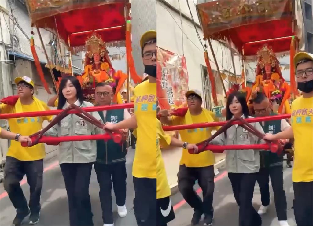 萬華扛轎大姐「竟是吳沛憶」！站C位「神情太反差」網笑：宮廟少女…