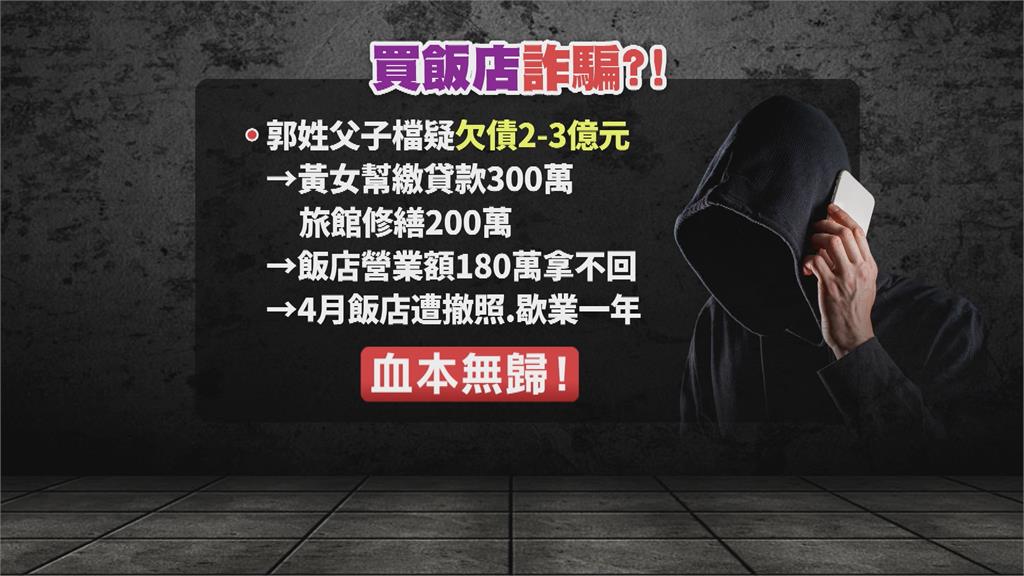 花1.3億買飯店血本無歸　女指控「他」設局詐騙