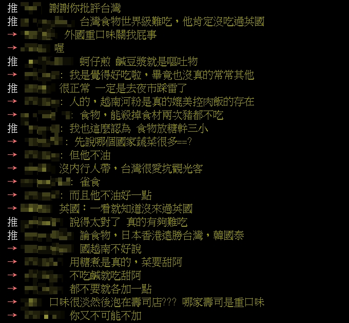 台灣「美食王國」稱號要崩了？老外批「世界最難吃」網傻眼：肯定沒吃過英國
