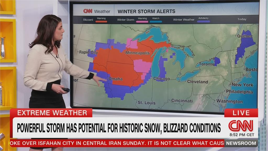 積雪最深達51公分！ 美國中西部強風暴雪衝擊上億人