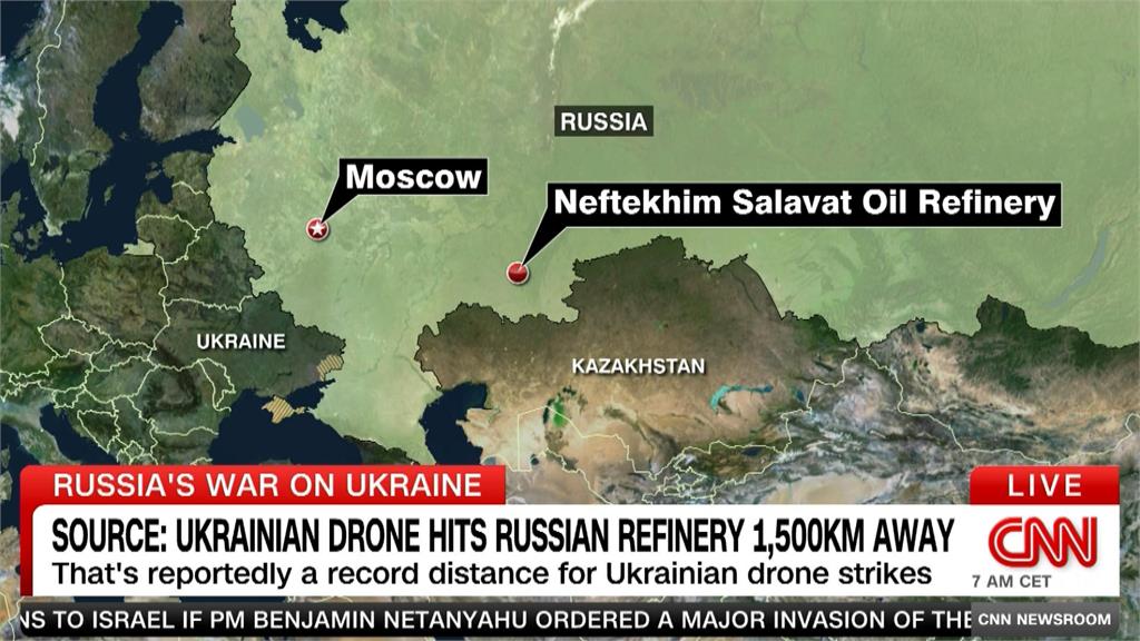 烏軍無人機飛1500公里襲擊煉油廠　俄轟炸哈爾科夫反擊