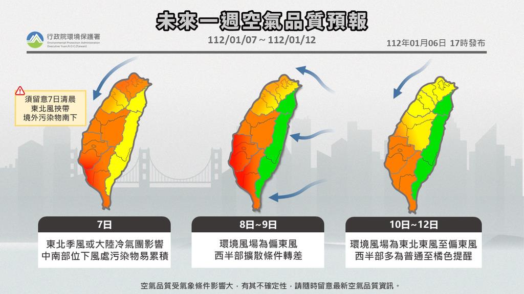 2縣市亮「紅色警示」！鄭明典PO圖：這是明確的中國空汙影響