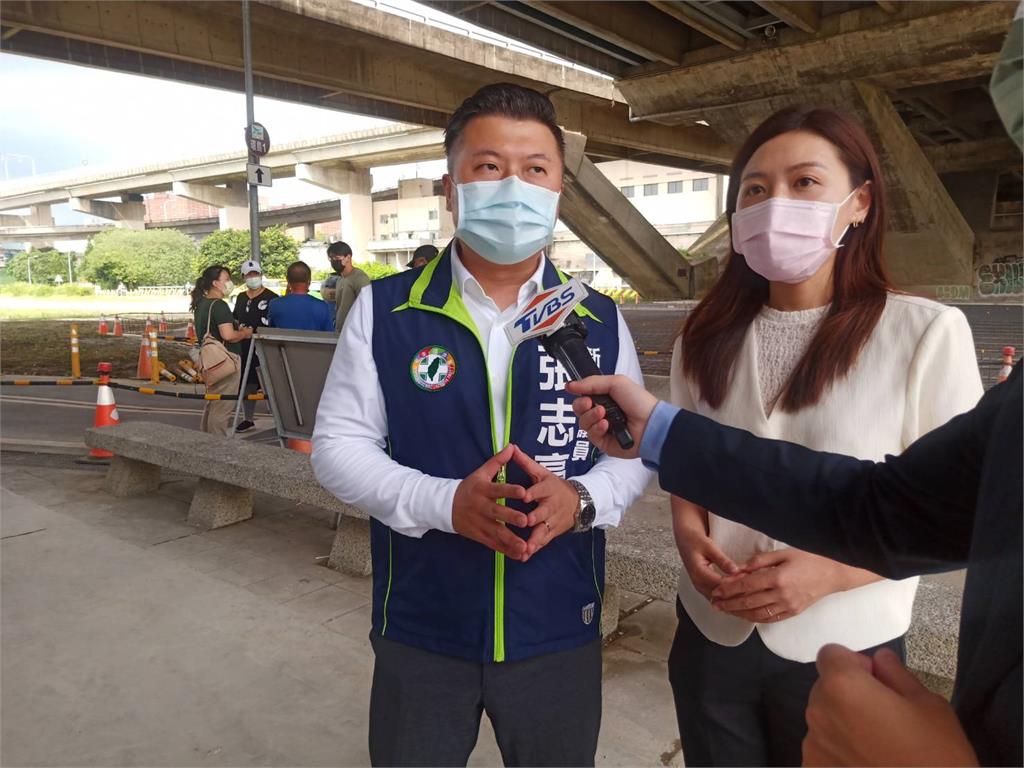 忠孝橋遇雨成瀑布!張志豪聯手北市:別讓一座橋變兩個世界