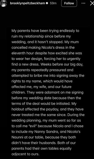 快新聞／布魯克林貝克漢開戰父母　6頁聲明指控父母「操控人生」