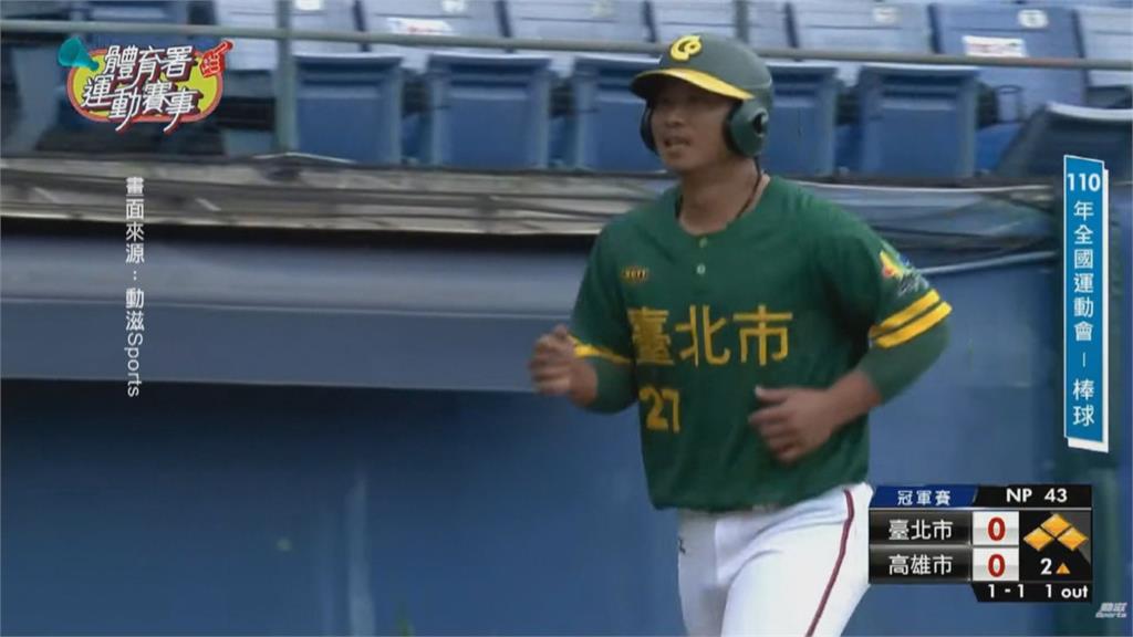 吳昇峰遭強襲球打傷　北市驚險奪全運會棒球金牌