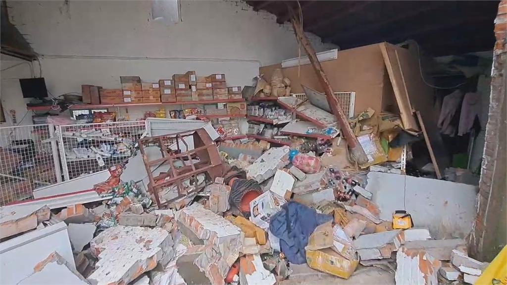 起重機疑沒拉手剎車撞進雜貨店 老闆靠「貓咪救命」逃死劫