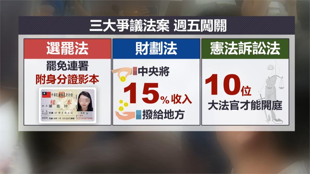 週五戰選罷法！藍夜宿立院裝AI警報器　民團抗議護民主