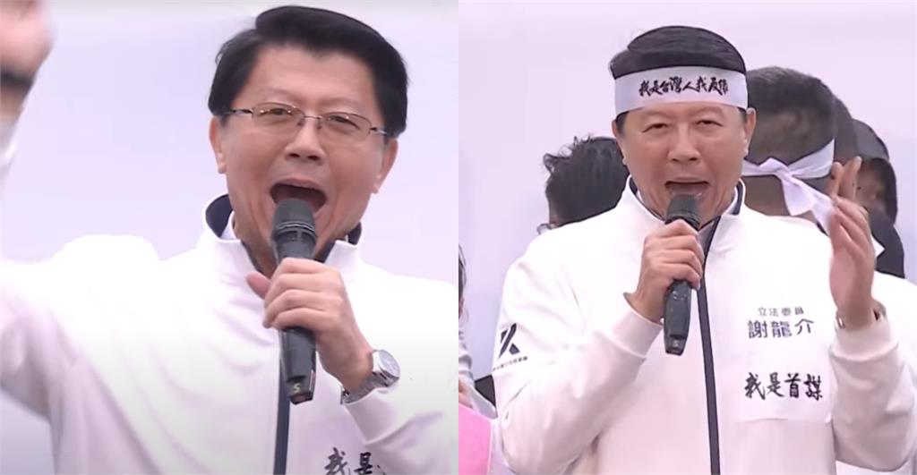 不是黃國昌…426凱道「嘶吼雨神」竟是謝龍介!眼鏡摘下「模樣認不出」網驚了