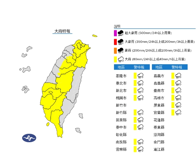 快新聞／記得帶傘！午後出門鋒面影響雨彈來襲　15縣市大雨特報