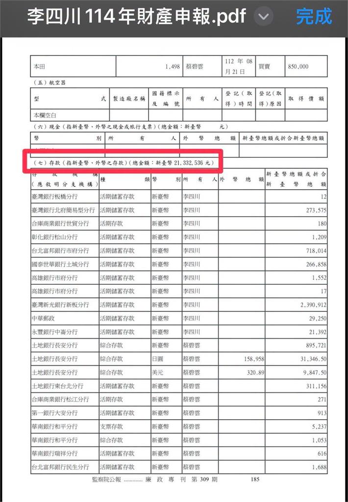 快新聞／李四川被抓包了！財產申報5個月「一毛未變」　戴瑋姍痛批：還是退選吧
