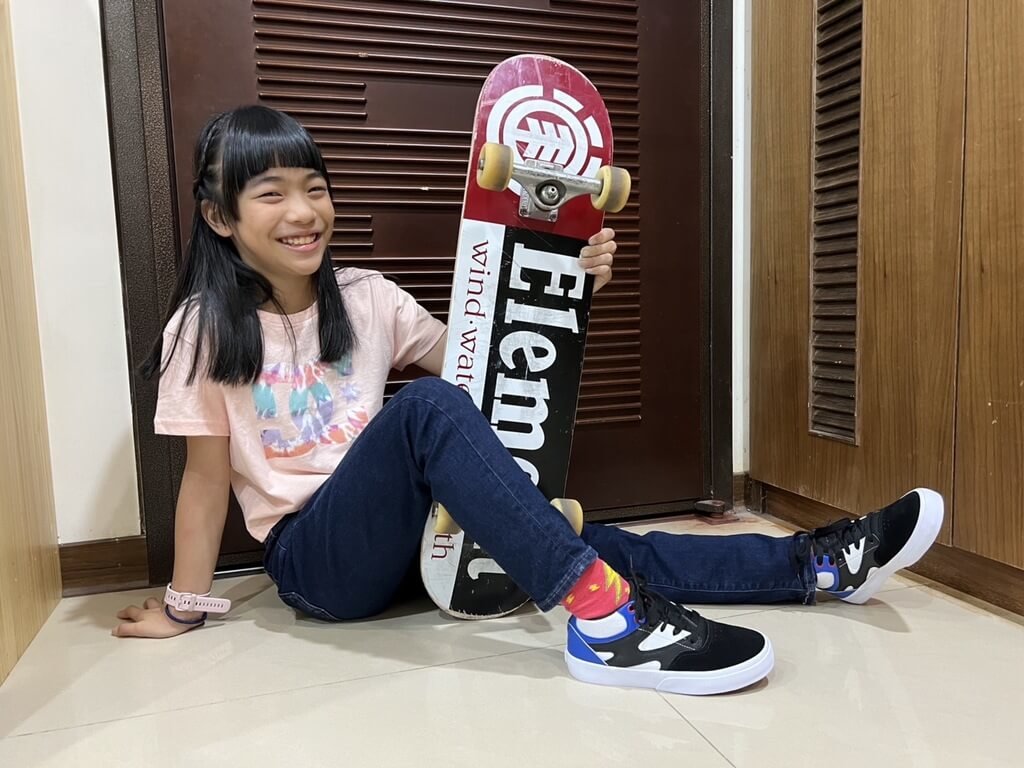 校園名人／士林國小林逸凡－11歲滑板女孩　河堤起步花3年滑進亞運