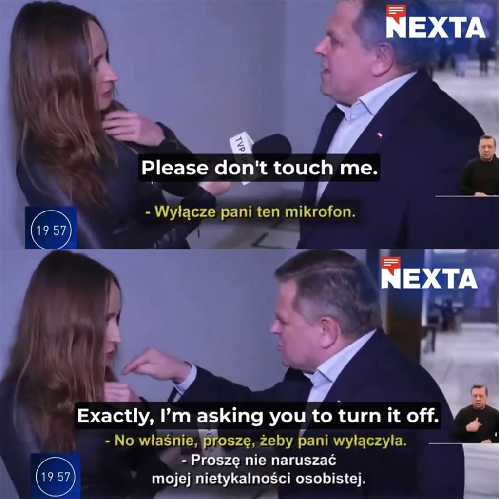 議員受訪一半突伸鹹豬手「摸女記者領口」!超噁行徑嚇翻網:根本是變態