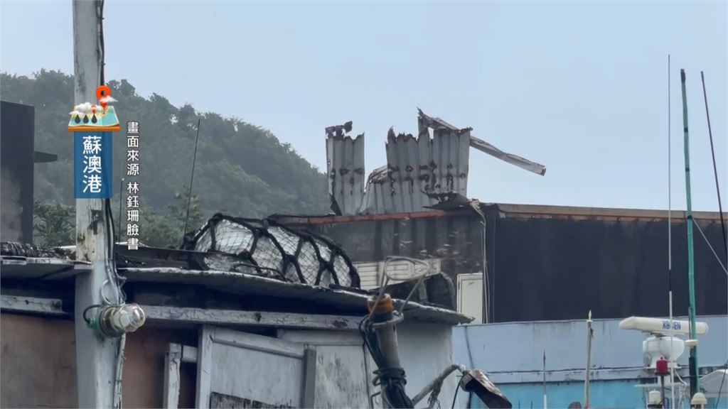 薔琵逼近！宜蘭沿海風雨大釀災　大石滾上岸阻路