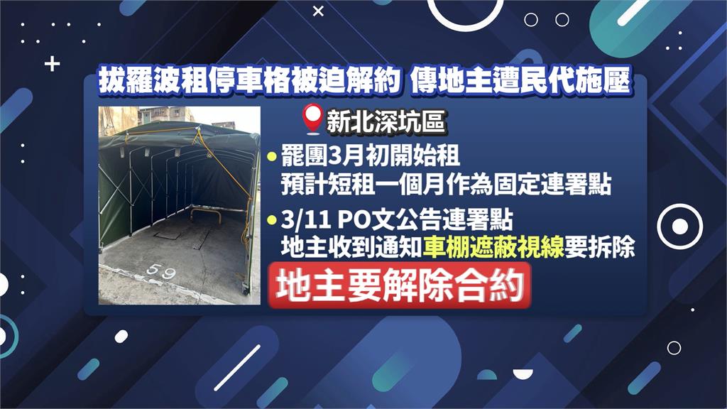 「拔羅波」 罷團租地被迫解約 傳地主遭「某民代」施壓不租了