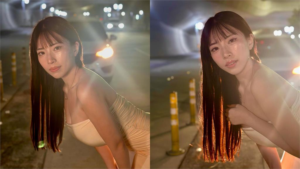 二壘妹「超兇猛料」炸開險走光!彎腰「冒出1物」網歪樓:車頭燈好亮…