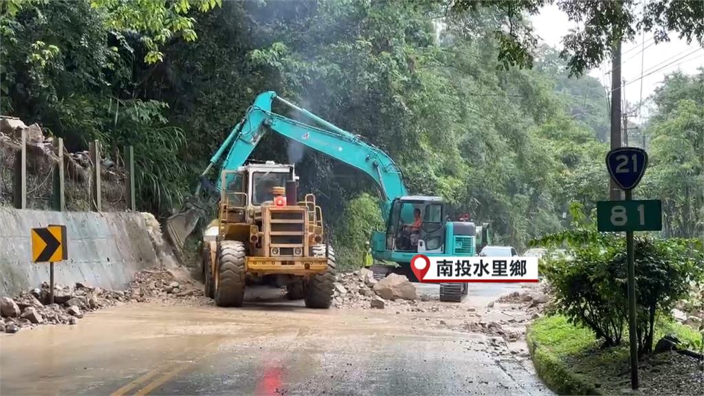 暴雨！南投驚現「泥漿瀑布」　日月潭旁「頭社盆地」淹水