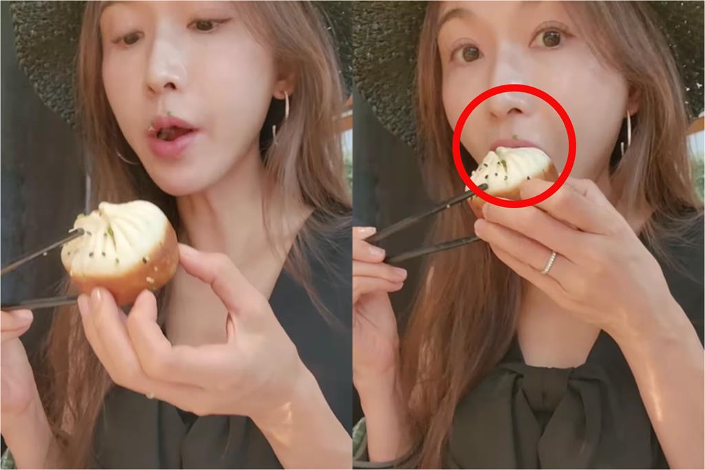 林志玲罕PO「零偽裝吃播片」狂嗑這2物!吃到人中沾菜渣還喊:打包兩份