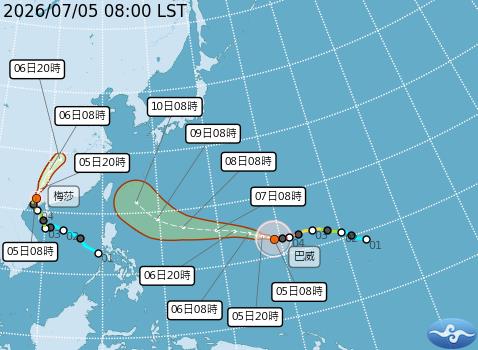 快新聞／放假希望增加了？強颱「巴威」最新衛星雲圖曝　專家