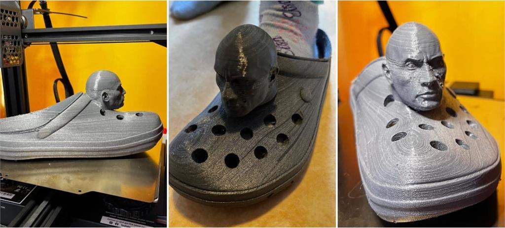 巨石強森被做成3D列印「洞洞鞋」腳下踩？超有才「諧音哏」粉絲才懂！