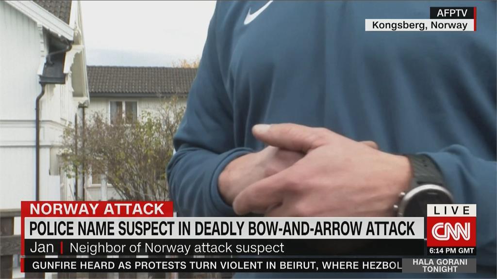 挪威弓箭手無差別攻擊　凶手落網轉送醫療機構