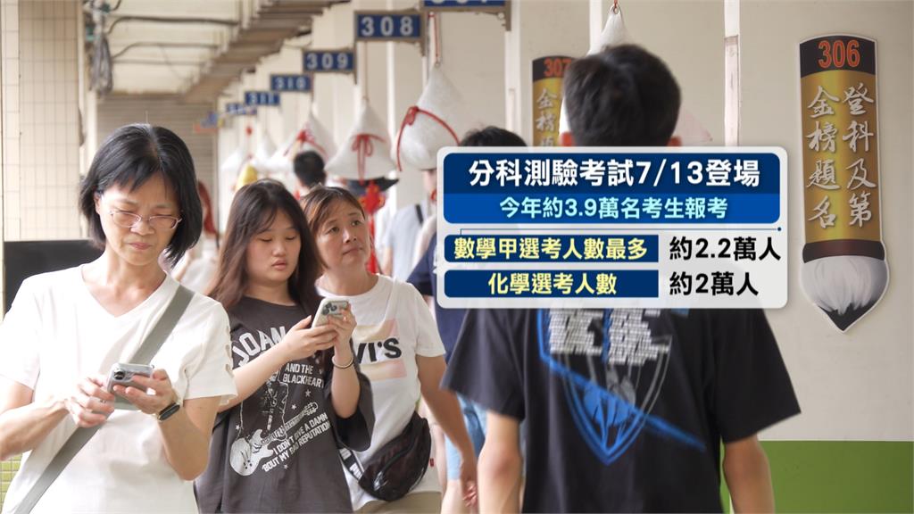 分科測驗延後登場！　週日4點開放考生、家長看考場