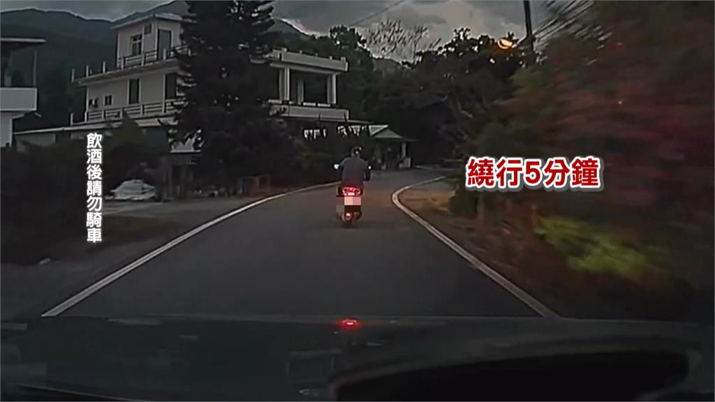 騎著「幽靈車」酒駕！　花蓮男子與警上演追逐戰長達5分鐘