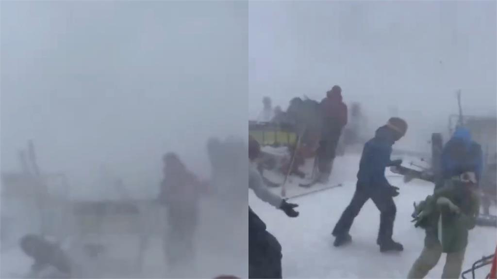 暴風雪強襲北海道畫面曝！滑雪客被吹倒「趴地爬行」台人驚：根本災難現場