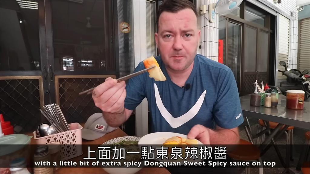 英男挑戰一日台中自行車道 認同:台灣的國民運動就是吃