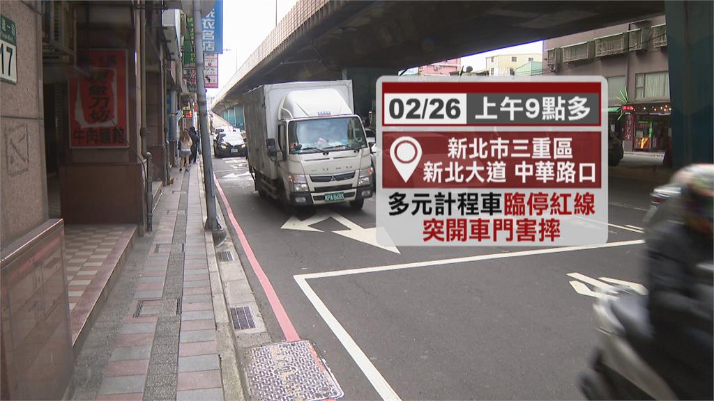 違停駕駛突開車門　騎士急煞倒地慘遭砂石車輾斃