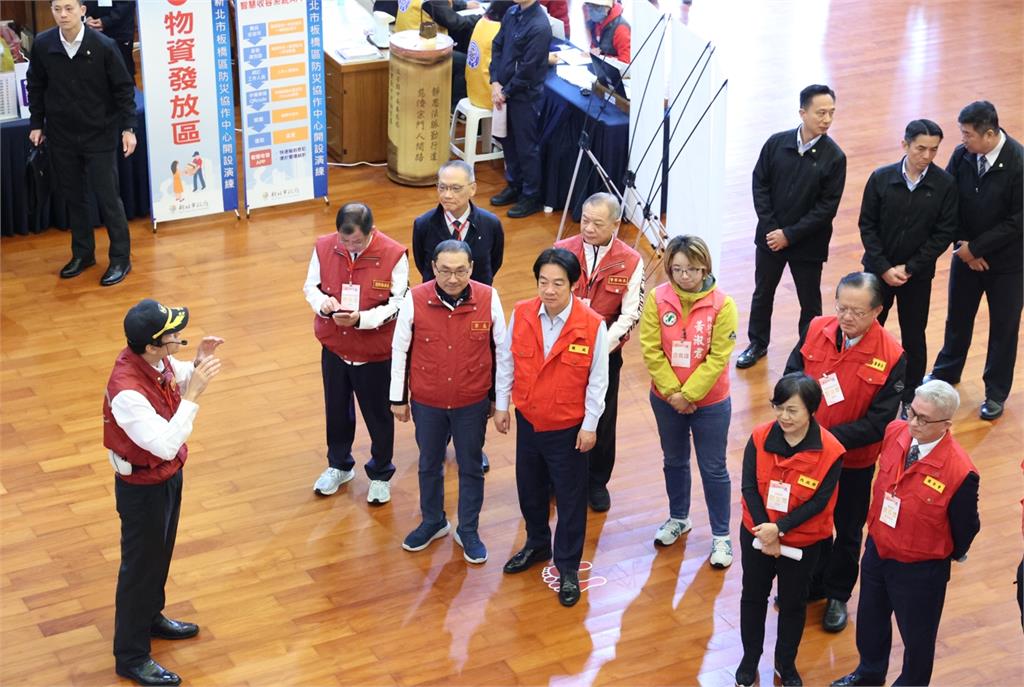 賴總統前往板橋靜思堂 視導政府民間災防機制