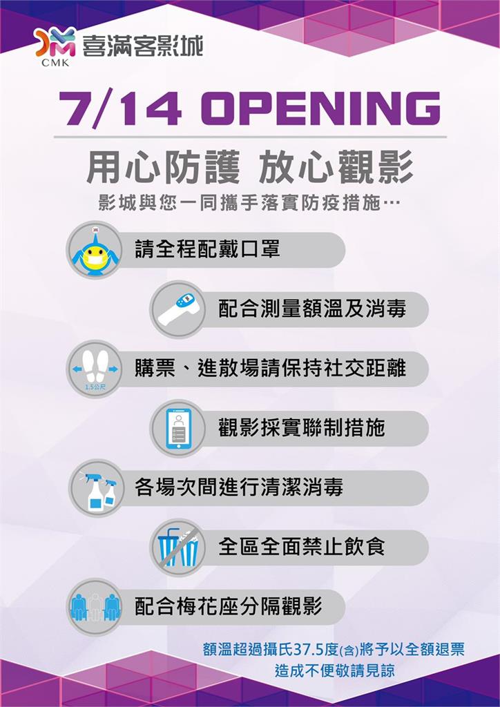 電影院713微解封!10影城優惠曝光 防疫須知1次看