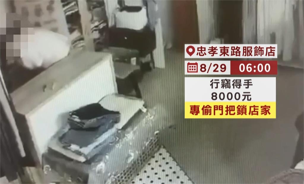 北市東區2服飾店接連遭竊！　「這種鎖」遭小偷鎖定