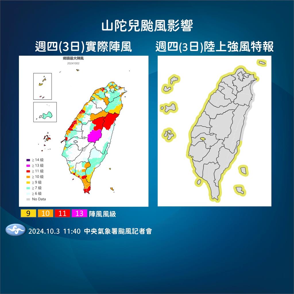 快新聞/山陀兒幾小時內登陸高屏! 氣象署:立即減弱變熱帶性低氣壓