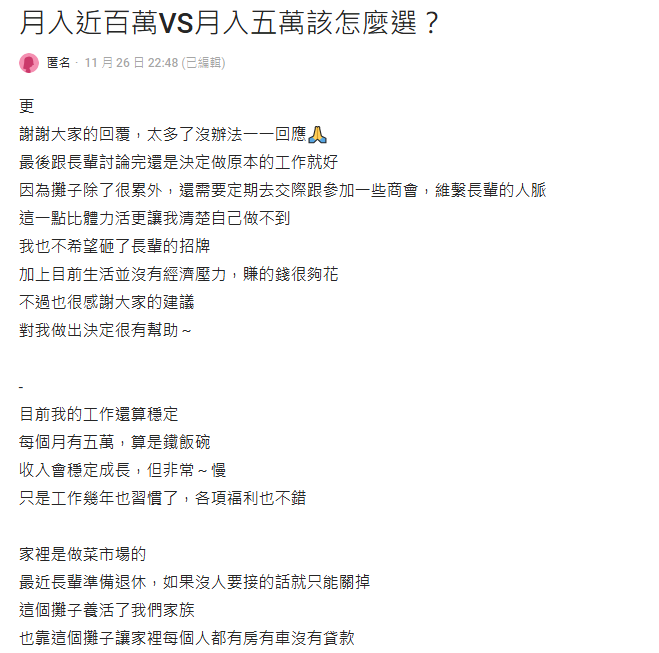她因2大理由拒絕繼承菜市場家業!放棄「月入近百萬」網友傻眼:給我接