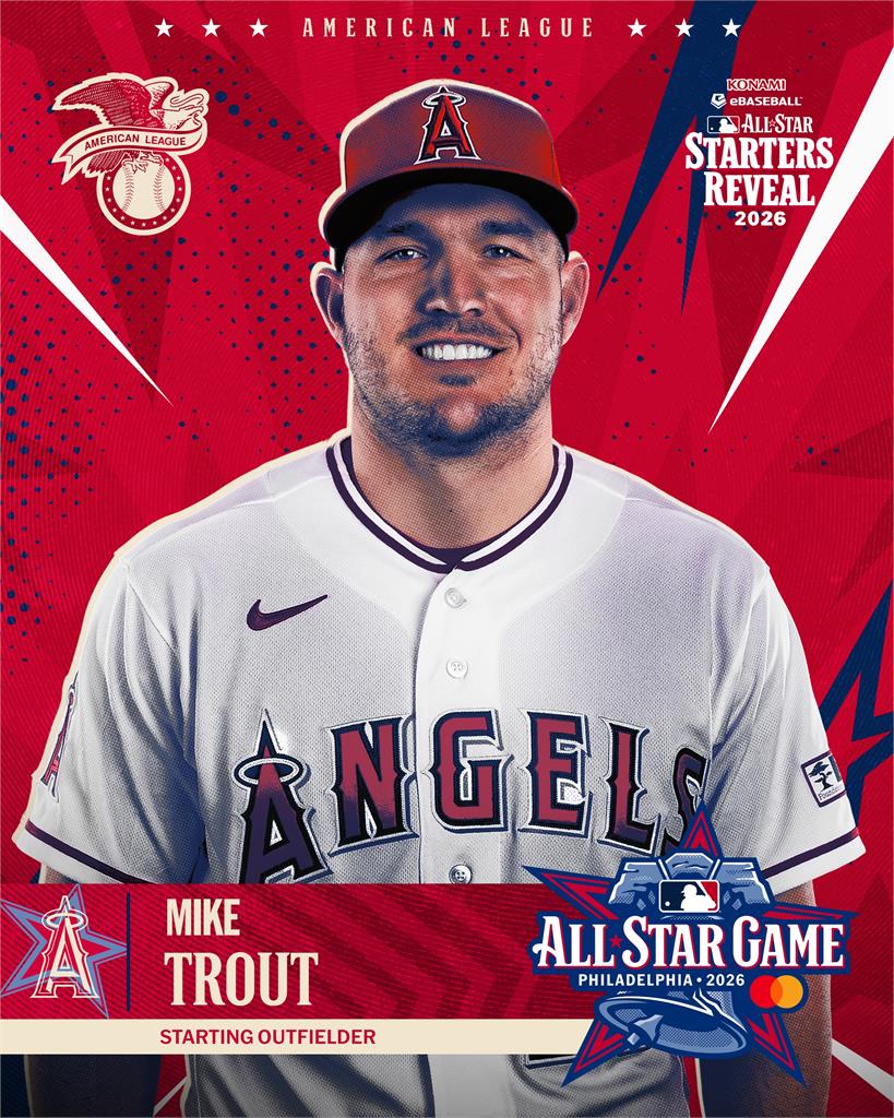 MLB／鱒魚哥眼眶泛紅！楚奧特看到妻兒驚喜視訊感動落淚　第12度入選明星賽