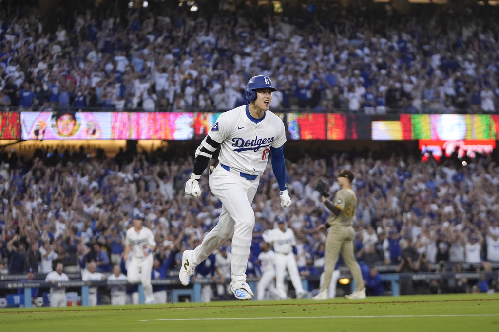 MLB（影）／大谷翔平三分砲追平比數！道奇7比5後來居上拿下第一勝