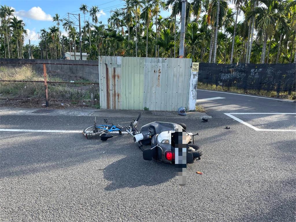 女大生自摔「機車噴飛」往前滑! 老翁遭撞搶救2天仍宣告不治