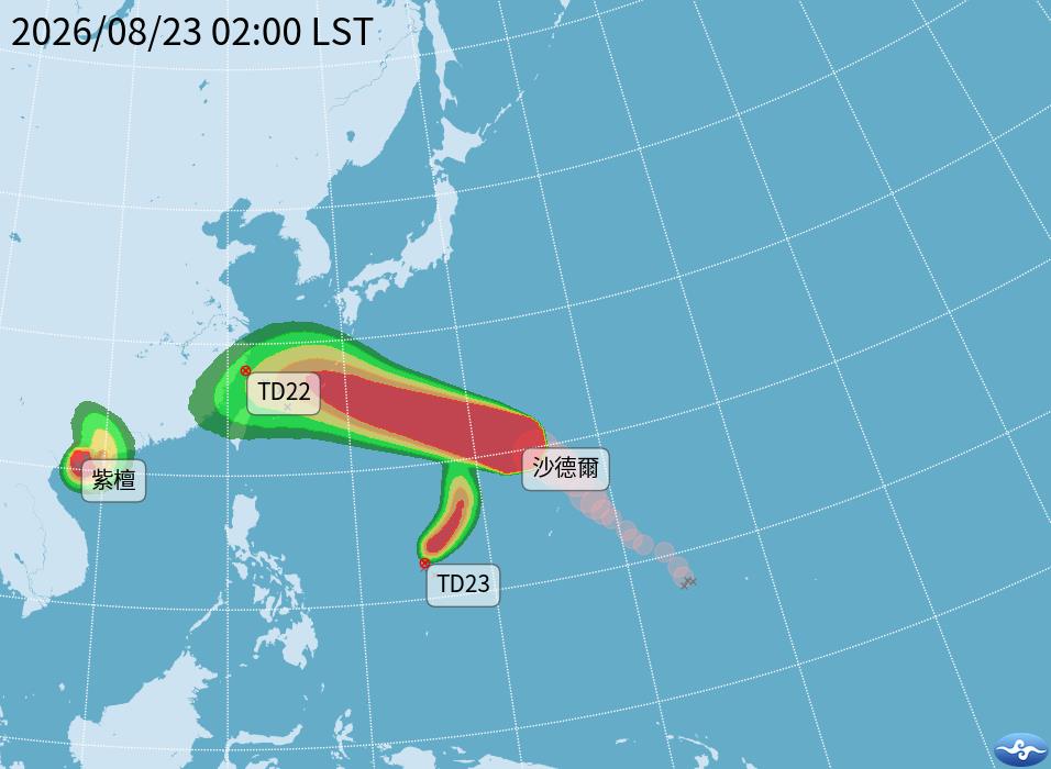 沙德爾路徑「突南墜」恐登陸台灣！最接近時間曝　粉專：南部暴雨「加場到這天」