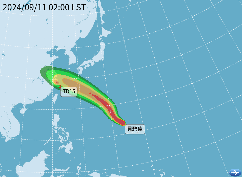 快新聞／颱風貝碧佳生成！最新路徑曝光　未來5天將逼近台灣「這些地方」