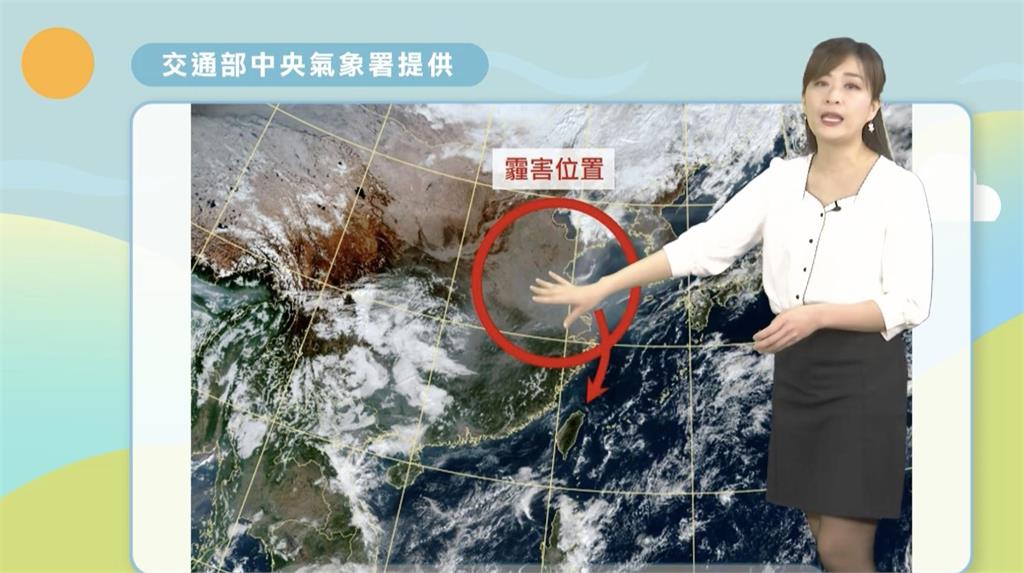 快新聞／中國上海霾害隨東北季風南下　24日台灣西半部達「橘色提醒」