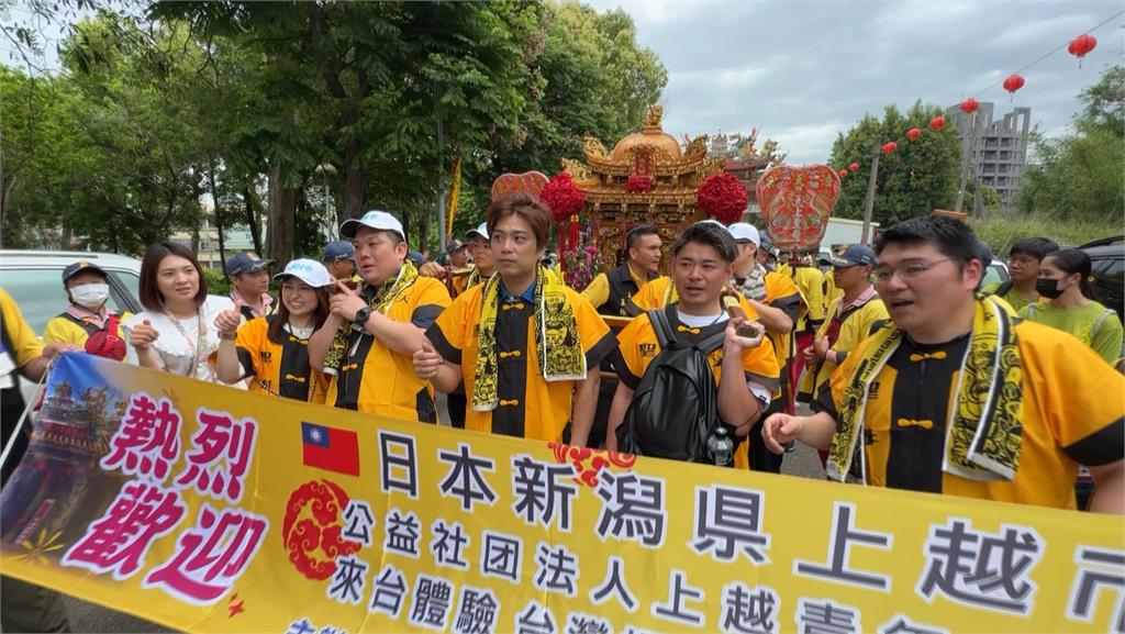 媽祖魅力無法擋!台中浩天宮邀日本公益團體扛轎