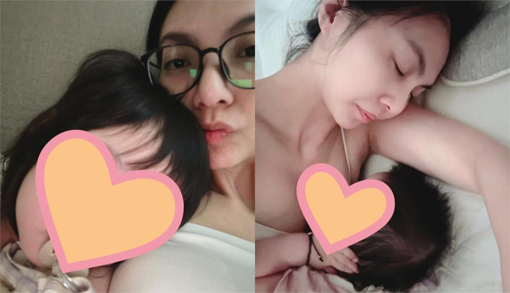 謝和弦辣妻「母愛噴發」哺乳畫面曝!自爆「很久沒穿Bra」:寶寶隨抓隨吸