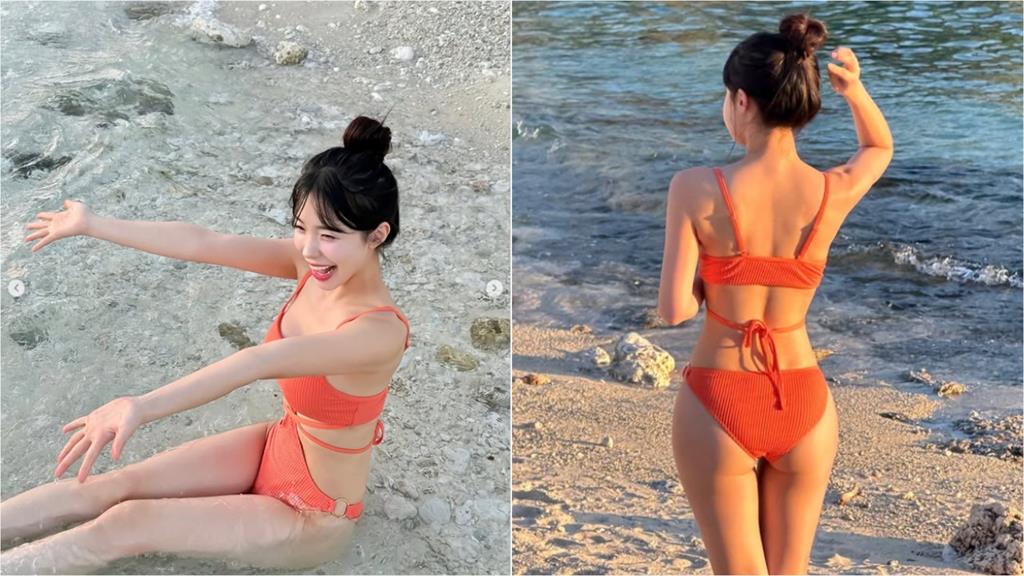 海邊濕身「SSR辣台妹」竟是李多慧!轉身洩「飽滿水蜜桃」網暈:失血過多