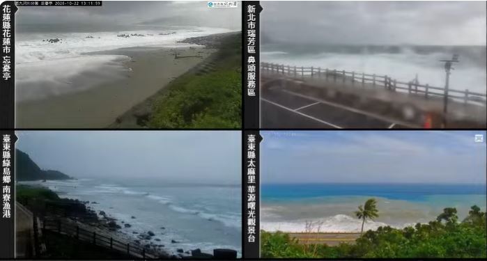 強颱薔琵來勢洶洶「鏡頭君直擊暴浪」！近千人圍觀卡位「預測颱風假」：坐二望三